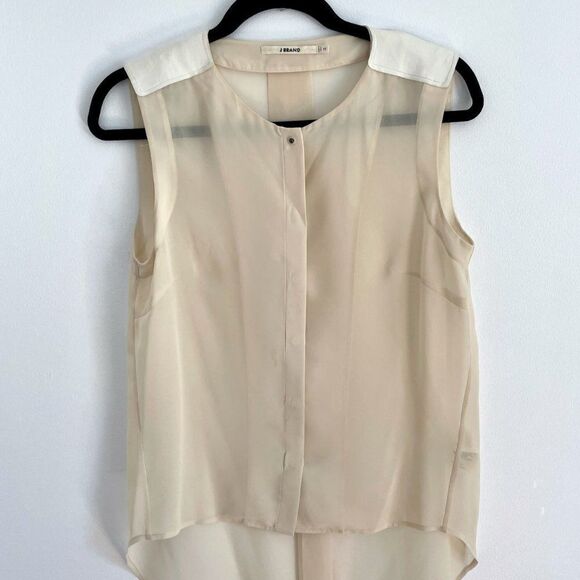 J Brand High-Low Sleeveless Shirt - Picture 7 of 9